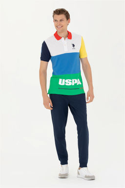 Мужская белая футболка с воротником-поло - U.s. polo assn фото 4