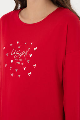 Женский красный пижамный комплект Неожиданная скидка в корзине - U.s. polo assn фото 6
