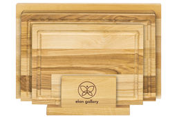 Комплект 3 досок 32*22*1,8 см, 29*20*1,8 см, 24*18*1,8 см "Прямоугольник" на дер. подстав.