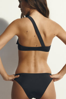 Top de bikini de un hombro con lazo decorativo - H&m фото 3