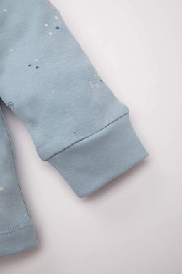 Пижамный комплект с длинными рукавами и принтом для маленьких мальчиков - Defacto фото 4