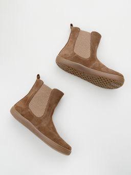 Босоногие ботинки 366.К.NATAbr.Серо-коричневая замша