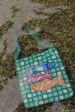FISH BEADED MINI BUCKET BAG - Zara фото 2