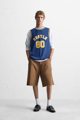 CONTRAST VARSITY TANK TOP