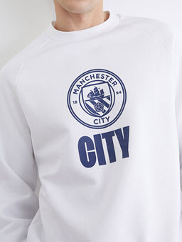 Свитшот Bisiklet Yaka Manchester City с принтом