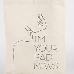 Сумка - шопер Your bad news, 35 х 0,5 х 40 см, отд без молнии, без подклада - Nazamok фото 7