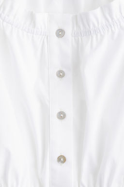 Blusa de algod?n con ribetes de volante - H&m фото 8