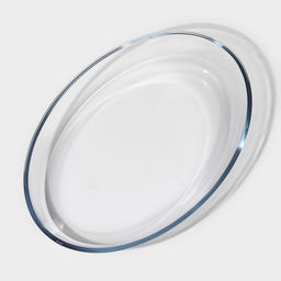 Форма для запекания и выпечки Доляна, 3 л, 35246 см, овальная, жаропрочное стекло, прозрачная  фото 4