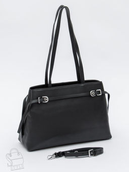 Сумка женская кожаная 8021-2S black Velina Fabbiano-Safenta