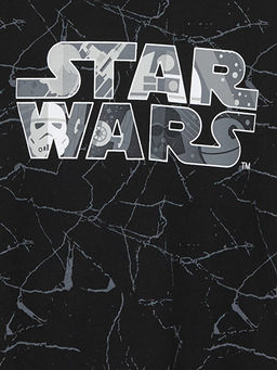 Bisiklet Yaka Star Wars Bask?l? Uzun Kollu Erkek ?ocuk Pijama Tak?m? - Waikiki фото 3