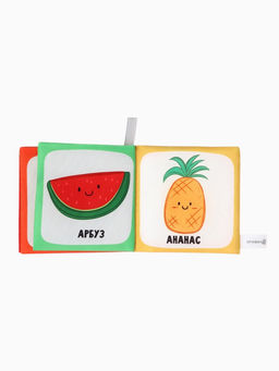 Книжка - шуршалка для малышей Крошка Я «Фрукты», 12×12 см, от 3 мес.