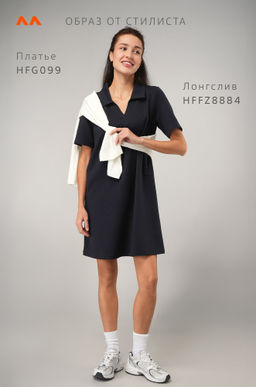 Женское базовое платье - поло Happyfox  фото 50