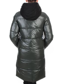 2193 DARK GREEN Куртка зимняя женская AIKESDFRS (200 гр. холлофайбера) - Фабричный китай фото 5