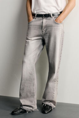 JEANS FLARE FIT / Gris - Zara фото 5