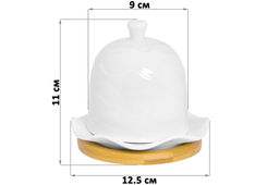 Подставка п/лимон 12,5*12,5*11 см Айсберг волны на дер. подставке - Elan gallery фото 11