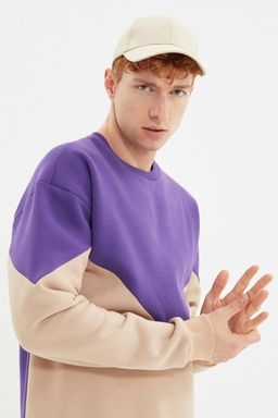 TRENDYOL MAN Kahverengi Regular/Normal Kesim Ici Polar/S?cak Tutan Sweatshirt TMNAW21SW1162 - Trendyolmilla фото 8