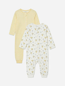 Bisiklet Yaka K?z Bebek Tulum 2li