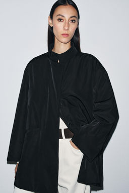 OVERSIZED NYLON JACKET ZW COLLECTION - Zara фото 13