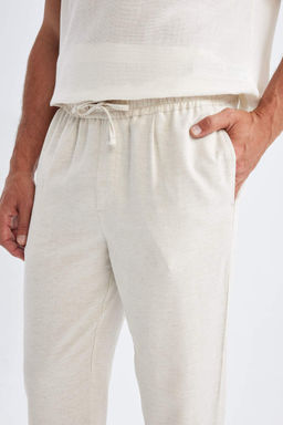 Широкие брюки из смесового льна Relax Fit - Defacto фото 5