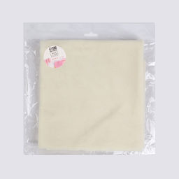 Цена за 2 шт. Лоскут плюш, 50×50 см, 220 г/м², цвет молочный №11