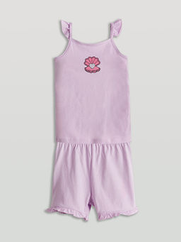 Bask?l? K?z Bebek Atlet ve ?ort 2li