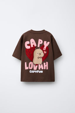 CAPYBARA CAPYFUN  T-SHIRT WITH FLOCKING - Zara фото 2