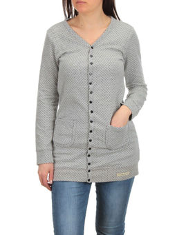 TA013 GRAY Кардиган женский (100% хлопок)