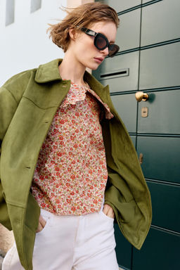 ABRIGO EFECTO ANTE / Pistacho - Zara фото 5