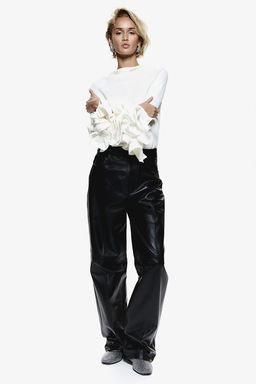 Pantalon de piel recto