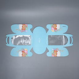 Цена за 5 шт. Коробка под маленький торт, кондитерская упаковка, «Пасха», 15×15×18 см