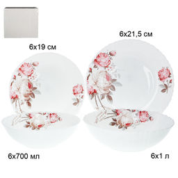 Столовый набор 19 предметов / 19/758578/XN (6916) /уп 2/ серия Чайная роза - Галеонтрейд фото 24