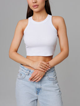 Майка женская кашкорсе белая 2049 (9) - Lingeamo фото 2