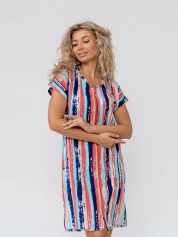 Халат женский, цвет голубой