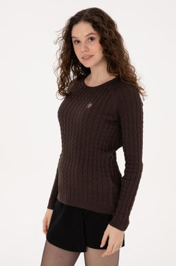 Kad_n Koyu Kahverengi Basic Kazak - U.s. polo assn фото 3