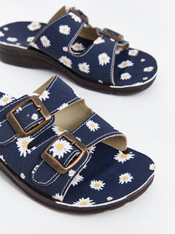 ?i?ek Bask?l? K?z ?ocuk Terlik - Waikiki фото 3