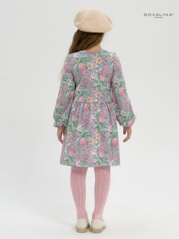 Платье Моана цветы на сером - Sovalina фото 12