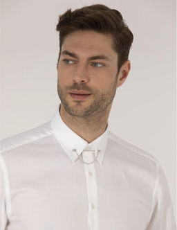 Beyaz Slim Fit Smokin G_mlek