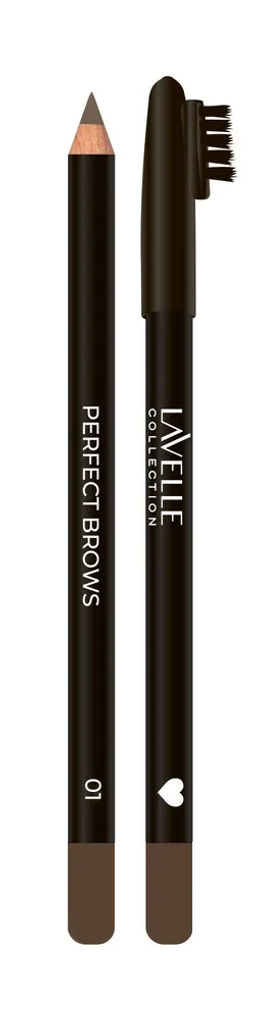 LavelleCollection BP02 Карандаш для бровей с щеточкой тон 01 Classic Brow Pencil светло-коричневый