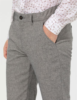 Gri Slim Fit Kanvas Pantolon - Pierre cardin фото 6