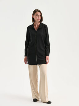 Dik Yaka Oversize Kad?n H?rka