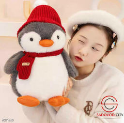 Плюшевая мягкая игрушка пингвин
