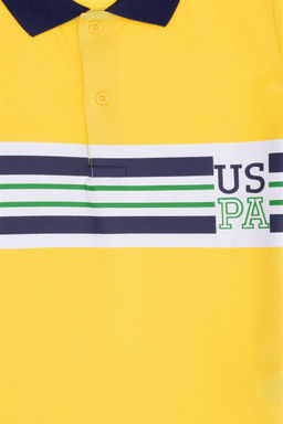 Желтая футболка-поло для мальчика Неожиданная скидка в корзине - U.s. polo assn фото 5