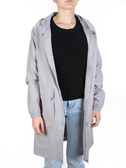 908 GRAY Ветровка женская NANOGUE (100% полиэстер) - Фабричный китай фото 9