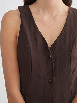 V Yaka Saten Kad?n Pijama Tak?m?