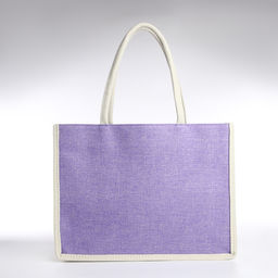 Сумка пляжная без застёжки, цвет молочный/сиреневый - Simaland фото 2