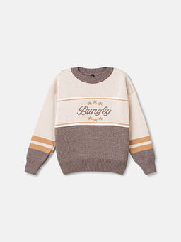 Джемпер вязаный Латте/Шоколад