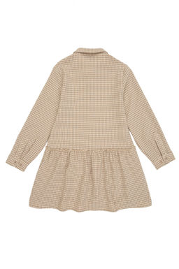 K_z _ocuk Camel Dokuma Elbise