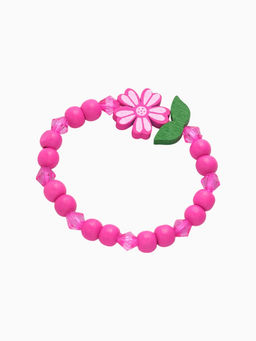 Набор детских украшений Выбражулька «Крупные цветы», 2 предмета: бусы, браслет, розовый