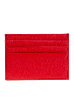 Картхолдер женский из натуральной кожи для пластиковых карт, цвет красный - Greta фото 2