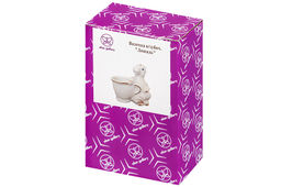 Вазочка для зубочисток 6,5*4*7 см Лошадь белая с золотом, фарфор - Elan gallery фото 5